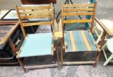 2 VINTAGE FOLDING CHAIRS - PICK UP ONLY