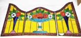 ANTIQUE STAINED GLASS (3 PIECES) - PICK UP ONLY