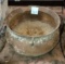 LARGE CAST IRON POT (Piece busted on rim) - PICK UP ONLY