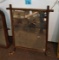 WOODEN FRAMED ANTIQUE MIRROR - PICK UP ONLY