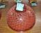 CRANBERRY HANGING LAMP SHADE - PICK UP ONLY