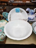 2 IRONSTONE WASH BASINS - PICK UP ONLY