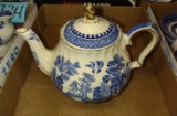 BLUE WILLOW TEAPOT