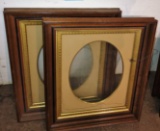 PAIR OF WALNUT FRAMES - PICK UP ONLY