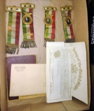 CAMPAIGN RIBBONS & COPY OF DISCHARGE PAPER