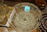 VINTAGE PUNCH BOWL & TRAY - PICK UP ONLY