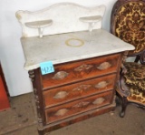 MARBLE TOP 3 DRAWER WASH STAND -PICK UP ONLY