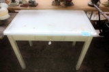 NICE ENAMEL TOP TABLE - PICK UP ONLY