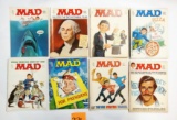 1976 MAD MAGAZINES NUMBER 180 - 187 COMPLETE