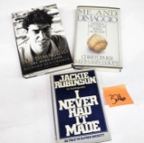 JOE DIMAGGIO & JACKIE ROBINSON BOOKS WITH FIRST EDITIONS