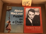 ALASTAIR MCLEAN PUPPET ON A CHAIN, THOMAS WOLFE ULYSSES AND NARCISSUS