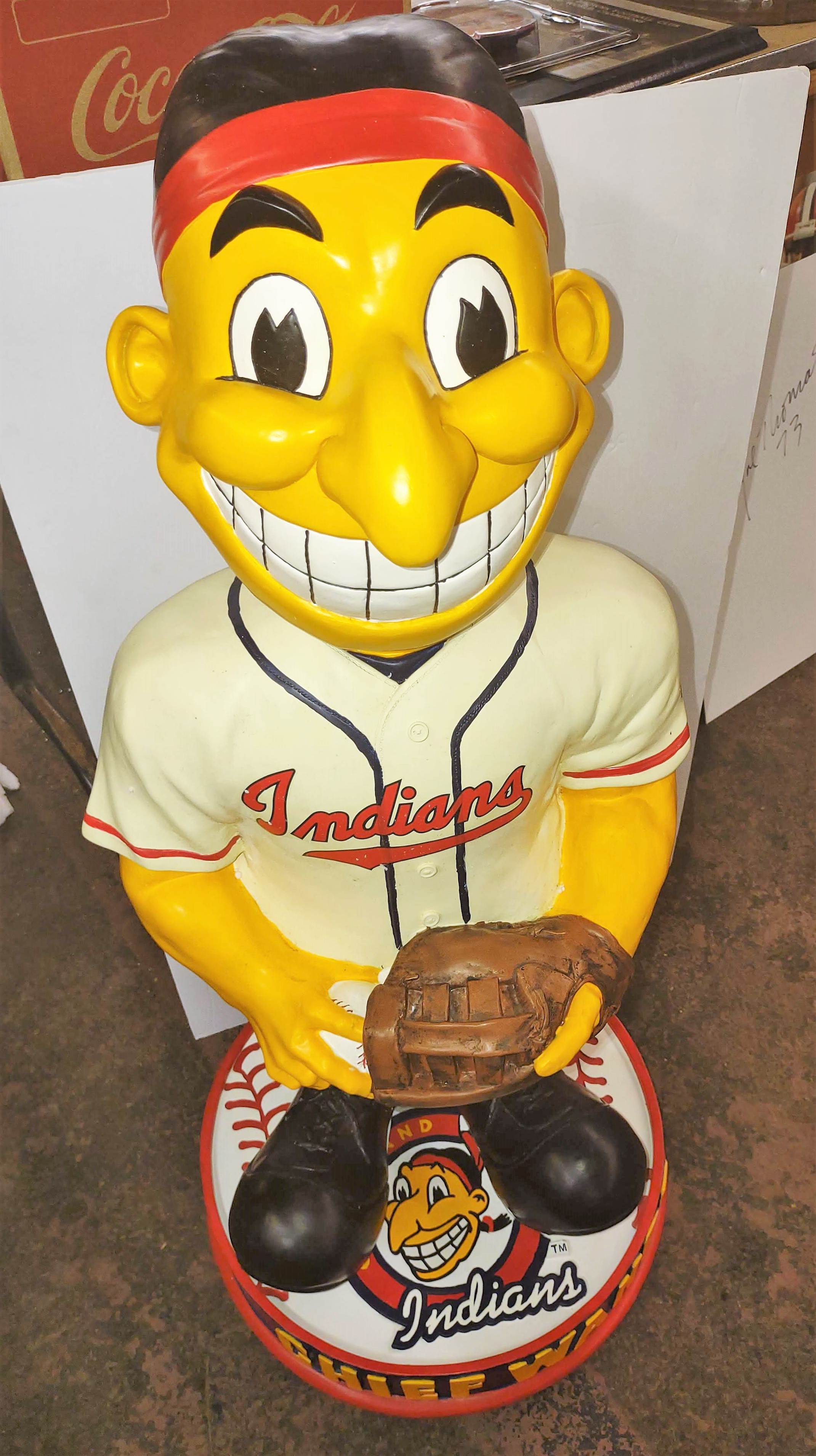 RARE CHIEF WAHOO FLOOR MODEL FOREVER LEGENDS OF