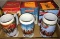 2006, 2007, 2009 BUDWEISER STEINS - PICK UP ONLY