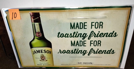 LG JAMESON METAL ADVERTISING SIGN - PICK UP ONLY