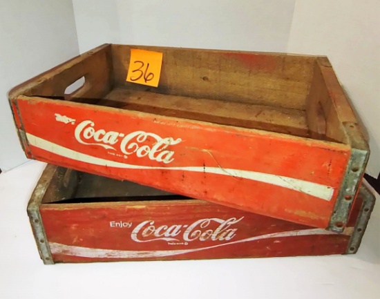 VINTAGE COCA-COLA SODA CRATES- pick up only