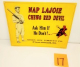 REPRODUCTION NAP LAJOIE RED DEVIL CHEW SIGN