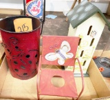 DECORATIVE ITEMS AND BUTTERFLY HOUSE - PICK UP ONLY