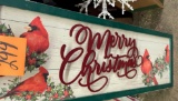 CHRISTMAS DECORATIVE CARDINAL SIGN - PICK UP ONLY