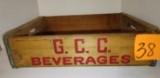 VINTAGE G. C. C. BEVERAGES CRATE - PICK UP ONLY