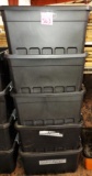 GROUP OF PLASTIC TOTES - PICK UP ONLY