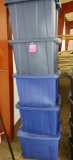 GROUP OF PLASTIC TOTES- PICK UP ONLY