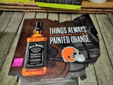 JACK DANIELS CLEVELAND BROWNS ADVERTISING SIGN - PICK UP ONLY