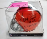 BROWNS GREG PRUITT & CLEO MILLER AUTOGRAPHED MINIATURE HELMET