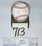 KYLE DAVIES AUTOGRAPHED BASEBALL