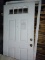 USED WHITE ENTRY DOOR with FRAME - PICK UP ONLY