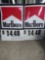 2 MARLBORO CORRUGATED PLASTIC ADVERTISING SIGNS - PICK UP ONLY