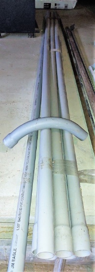 (7) S40 RIGID PVC CONDUIT (10 FT X 1.5" - Sunlight resistant with 1-90 degree) - PICK UP ONLY