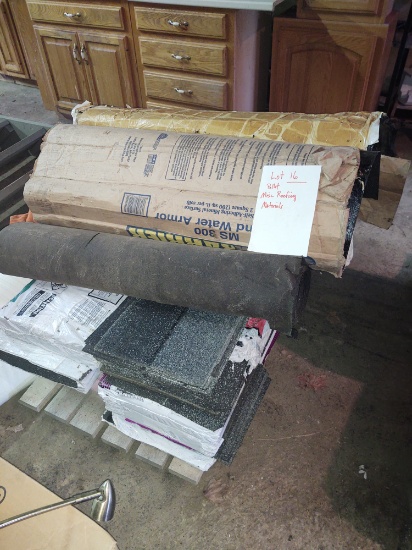 PALLET OF MISCELLANEOUS ROOFING MATERIALS - PICK UP ONLY