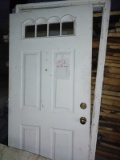 USED WHITE ENTRY DOOR with FRAME - PICK UP ONLY