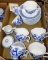 THOMAS BLUE & WHITE GERMAN TEACUPS/SAUCERS- PICK UP ONLY
