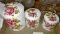 VINTAGE LEFTON ROSE CANISTER SET