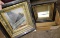 PAIR OF ANTIQUE SHADOW BOX FRAMED MIRRORS - PICK UP ONLY