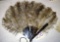 ANTIQUE LADIES FEATHER FAN - PICK UP ONLY