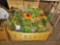 BASKET FULL OF DECORATIVE FLOWERS ETC - PICK UP ONLY