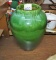 GREEN POTTERY FLOOR VASE - PICK UP ONLY