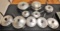 LARGE SET OF  FLAVOR SEAL & ECCO 3-PLY STAINLESS COOKWARE with LIDS