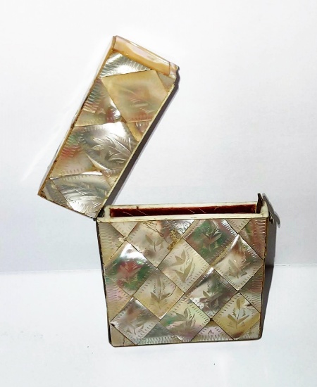 MOTHER OF PEARL CALLING CARD CASE