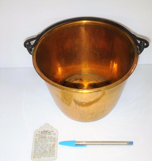 SMALL D. PICKING & CO COPPER BUCKET