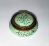 VICTORIAN ENAMELED PILL BOX