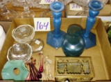 VINTAGE GLASSWARE, BOBECHES, ETC - PICK UP ONLY