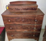ANTIQUE DOVE-TAILED CHEST-OF-DRAWERS - PICK UP ONLY