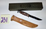 VINTAGE KA-BAR KNIFE AND ORIGINAL BOX