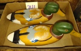 TWO HAND PAINTED DUCKS