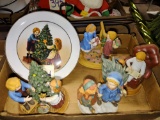 AVON CHRISTMAS FIGURINES AND PLATES - PICK UP ONLY