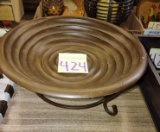 DECORATIVE BOWL ON STAND - PICK UP ONLY