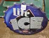 LARGE MILLER LITE ICE ADVERTISING CAP- PICK UP ONLY